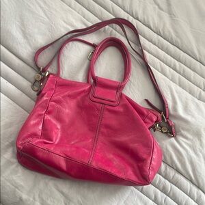 HOBO Vibrant Pink Leather Crossbody Bag
